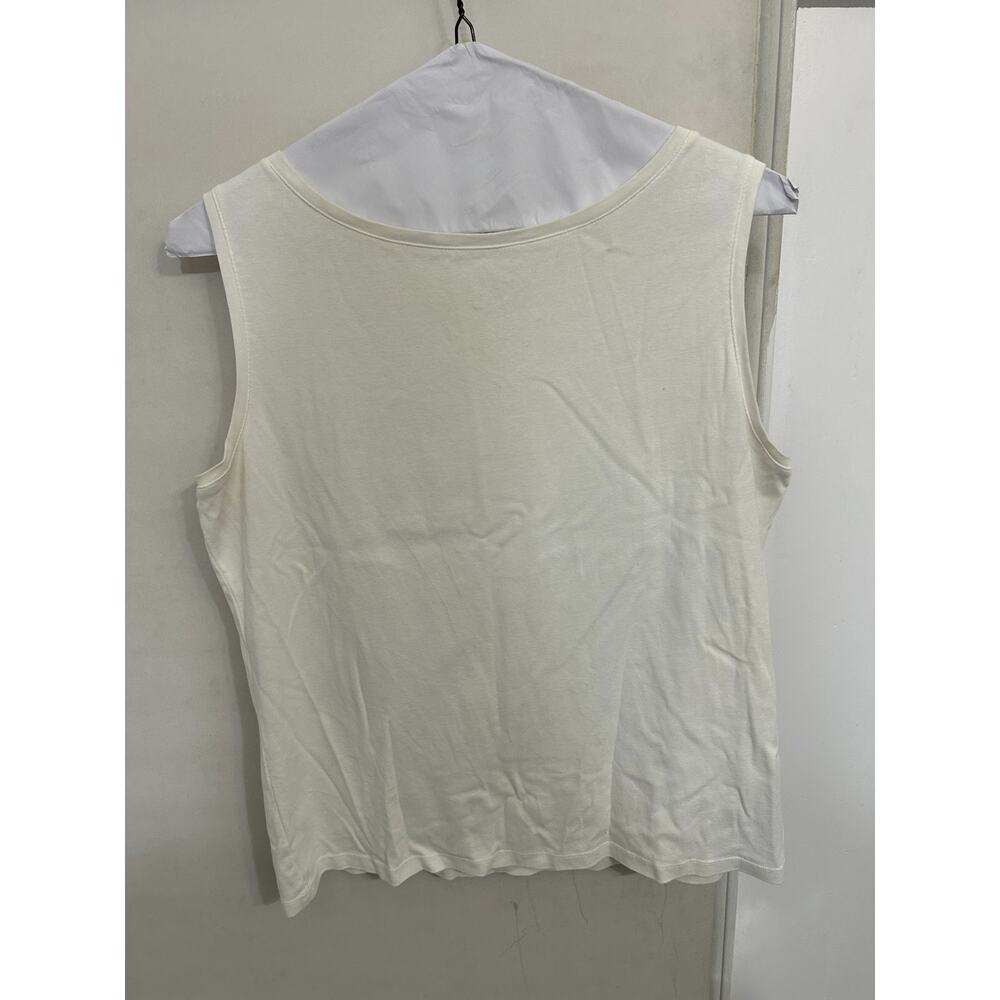 Talbots White Sleeveless Shell size 1X